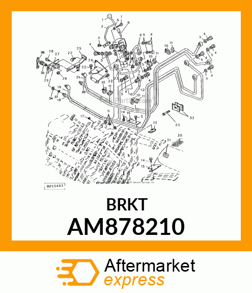 BRACKET, WELDED SCV COUPLER AM878210