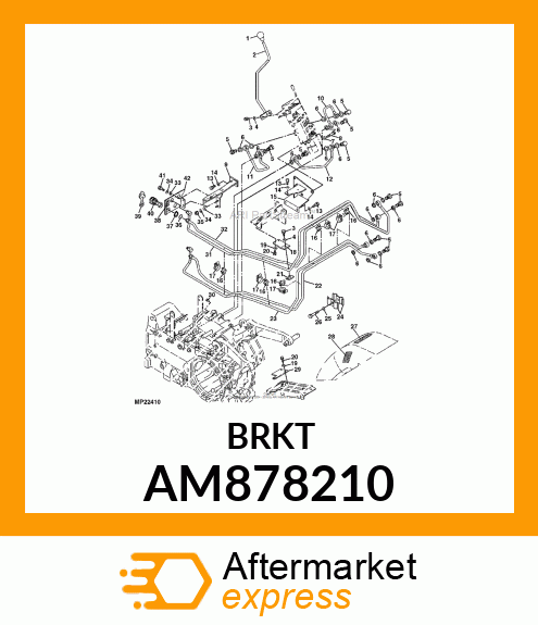 BRACKET, WELDED SCV COUPLER AM878210