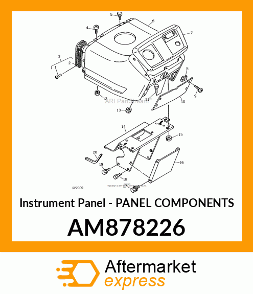 Instrument Panel - PANEL COMPONENTS AM878226