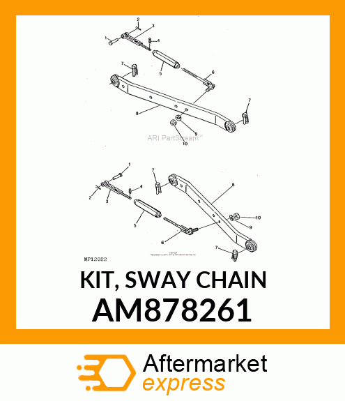 CHAIN KIT, KIT, SWAY CHAIN AM878261