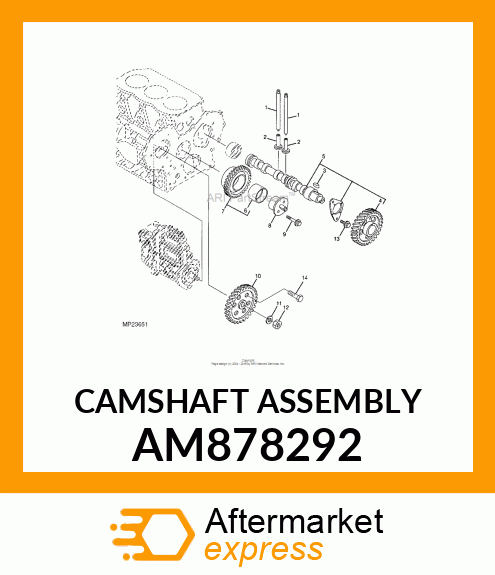 CAMSHAFT ASSEMBLY AM878292