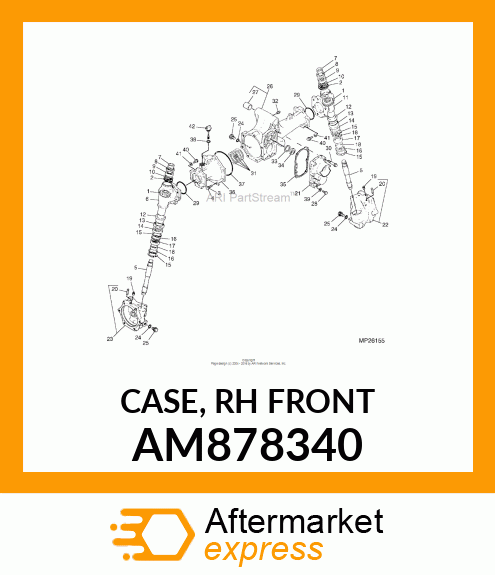 CASE, RH FRONT AM878340