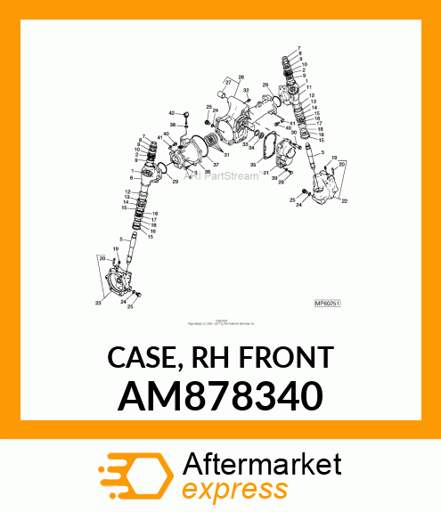 CASE, RH FRONT AM878340