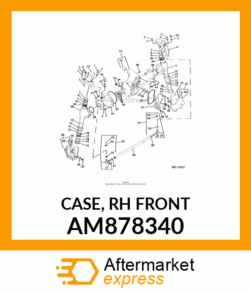 CASE, RH FRONT AM878340