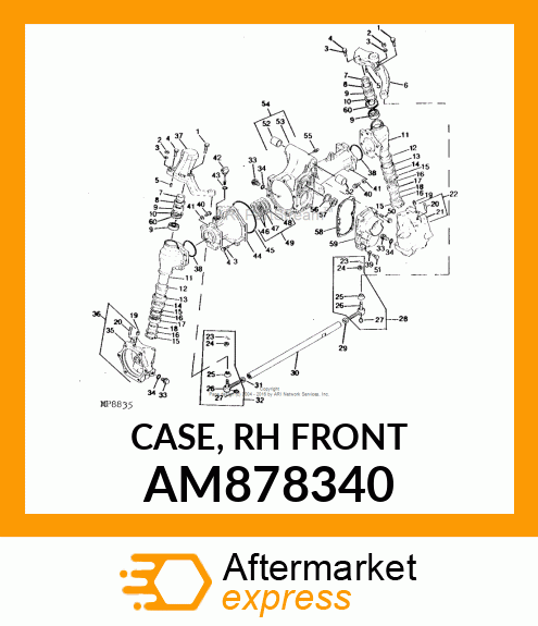 CASE, RH FRONT AM878340