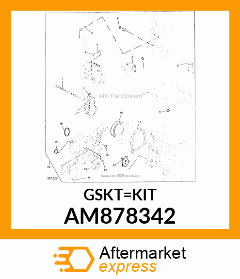 KIT, GASKET BLOCK AM878342