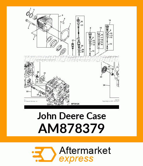 CASE, MOTOR COMPLETE AM878379