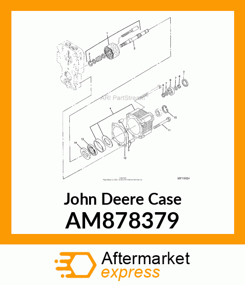 CASE, MOTOR COMPLETE AM878379