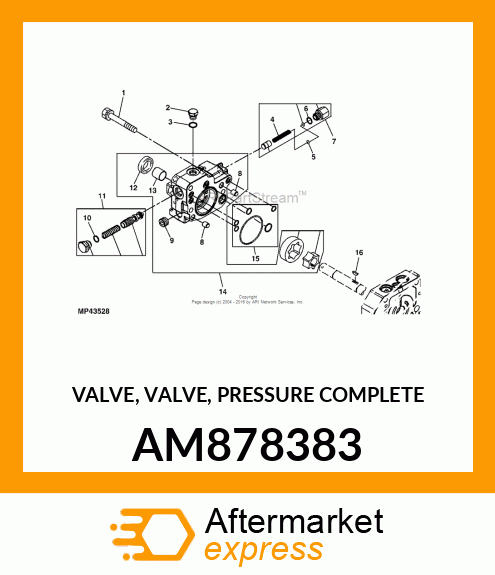 VALVE, VALVE, PRESSURE COMPLETE AM878383