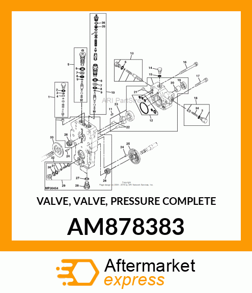 VALVE, VALVE, PRESSURE COMPLETE AM878383