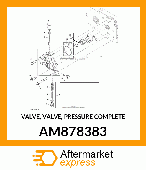 VALVE, VALVE, PRESSURE COMPLETE AM878383