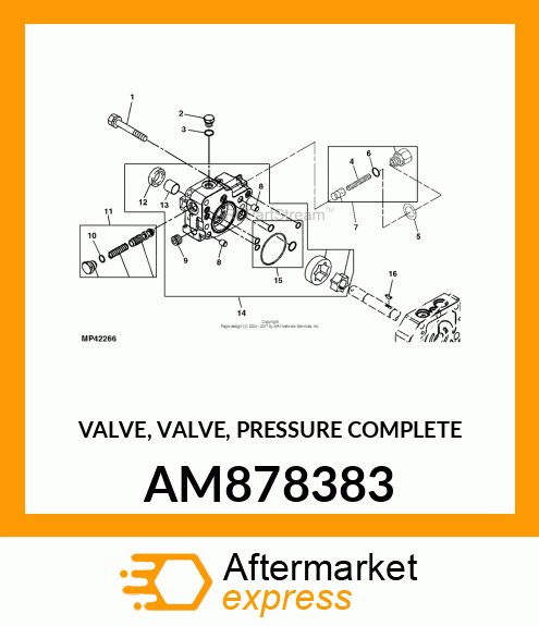 VALVE, VALVE, PRESSURE COMPLETE AM878383