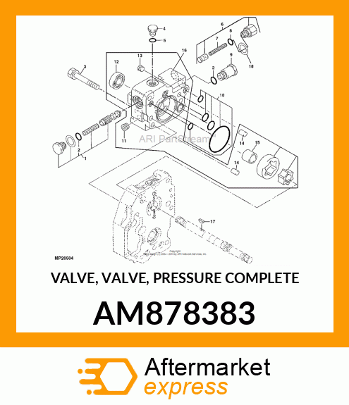 VALVE, VALVE, PRESSURE COMPLETE AM878383