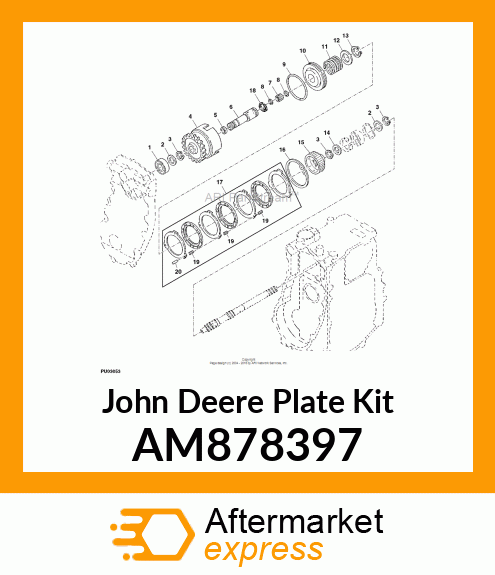 KIT, FRICTION PLATE AM878397