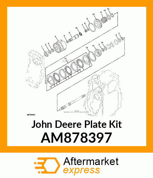 KIT, FRICTION PLATE AM878397