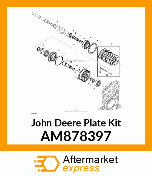 KIT, FRICTION PLATE AM878397