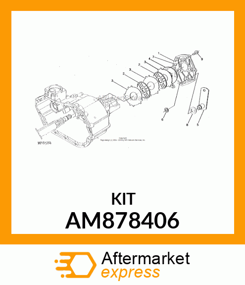 KIT, BRAKE PLT AM878406