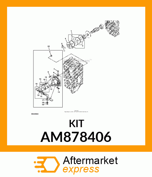 KIT, BRAKE PLT AM878406