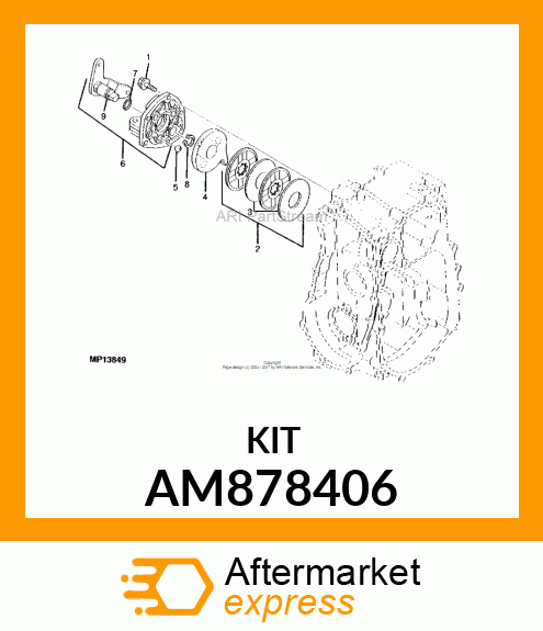 KIT, BRAKE PLT AM878406