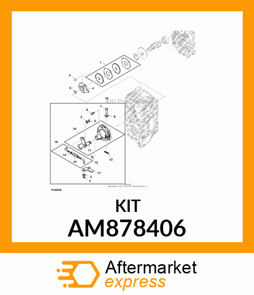 KIT, BRAKE PLT AM878406