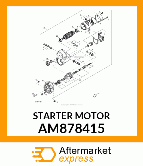 STARTER 1.2KW AM878415