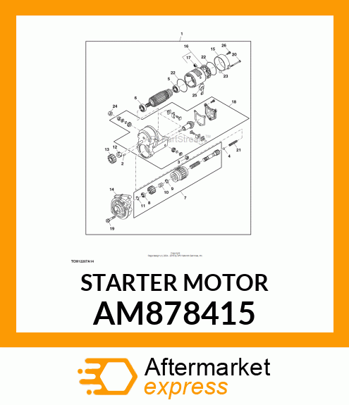 STARTER 1.2KW AM878415