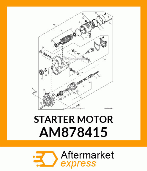 STARTER 1.2KW AM878415