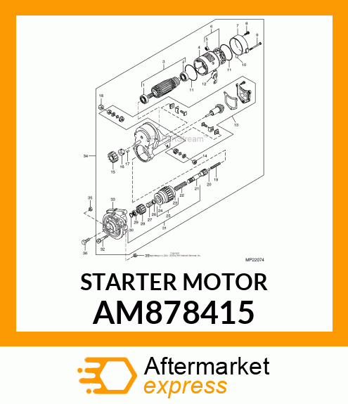 STARTER 1.2KW AM878415