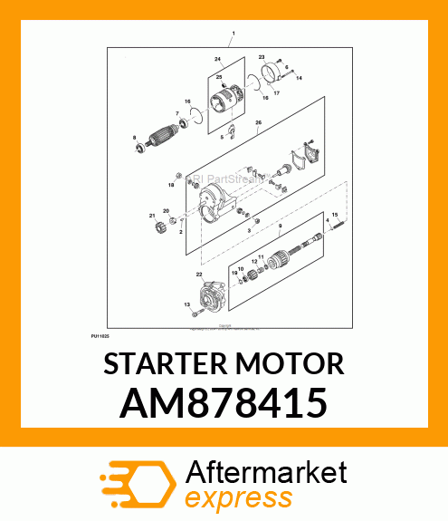 STARTER 1.2KW AM878415