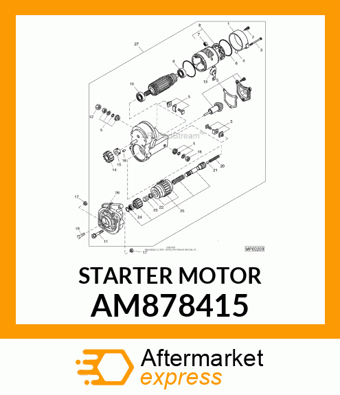 STARTER 1.2KW AM878415