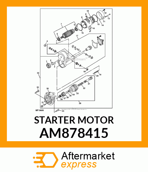 STARTER 1.2KW AM878415