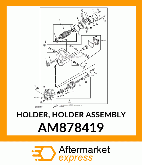 HOLDER, HOLDER ASSEMBLY AM878419