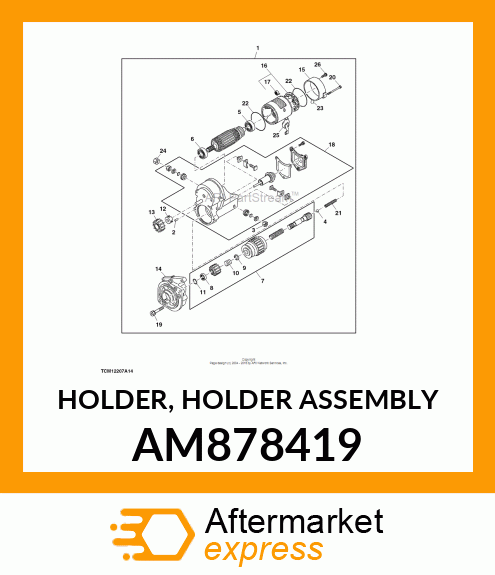 HOLDER, HOLDER ASSEMBLY AM878419