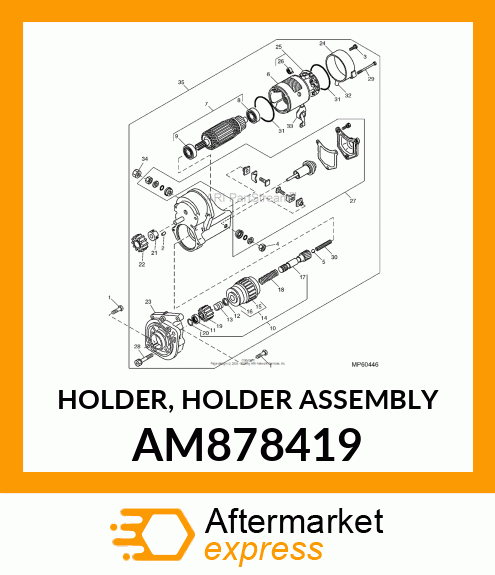 HOLDER, HOLDER ASSEMBLY AM878419