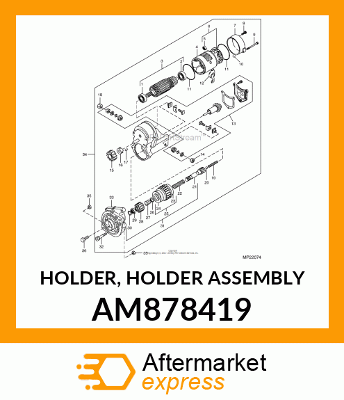 HOLDER, HOLDER ASSEMBLY AM878419