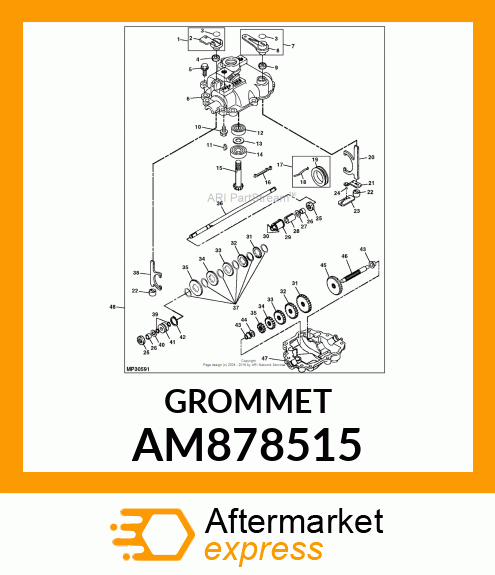 SERVICE KIT, SLIDING COLLAR AND AM878515