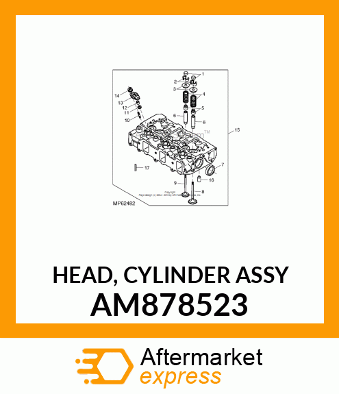 HEAD, CYLINDER ASSY AM878523