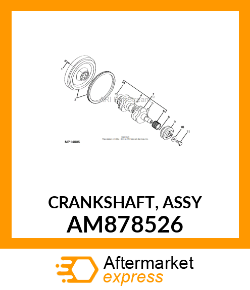 CRANKSHAFT, ASSY AM878526