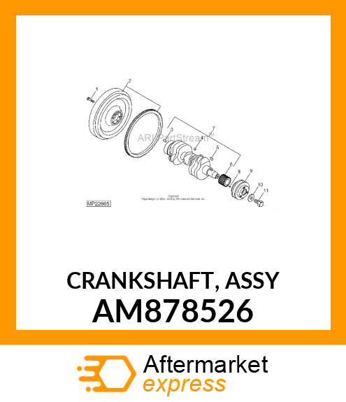 CRANKSHAFT, ASSY AM878526