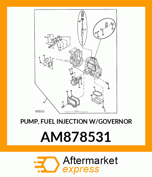 Fuel Injection Pump AM878531