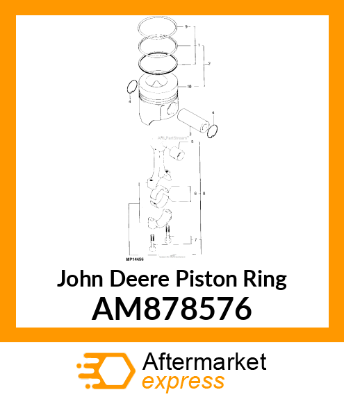 RING, PISTON ASSY AM878576