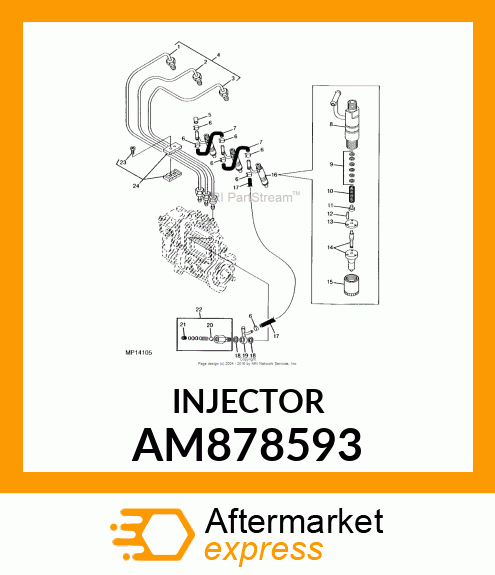 NOZZLE ASSEMBLY, FI AM878593