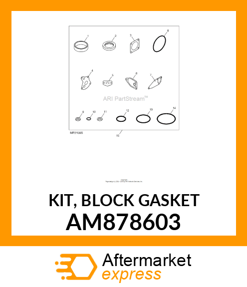 KIT, BLOCK GASKET AM878603