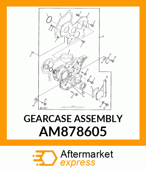 GEARCASE ASSEMBLY AM878605