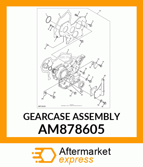 GEARCASE ASSEMBLY AM878605