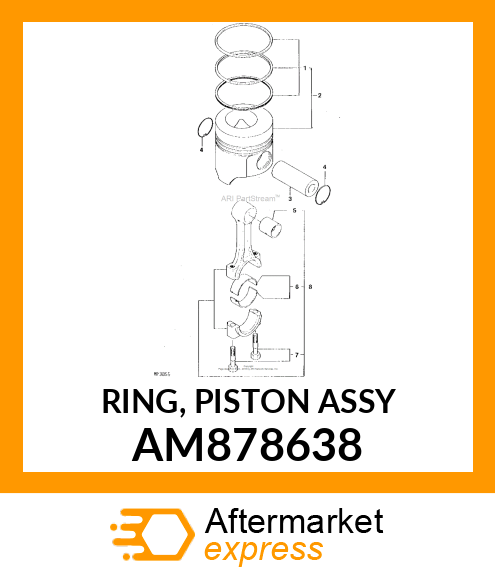 RING, PISTON ASSY AM878638