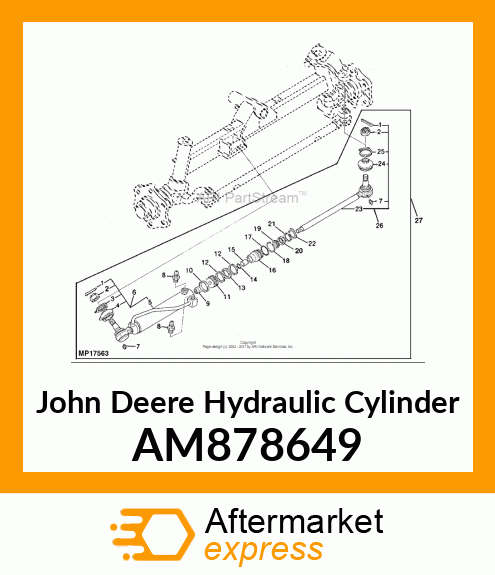 KIT, PST CYLINDER (670 amp; 770 2WD) AM878649