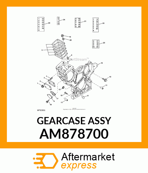 GEARCASE ASSY AM878700