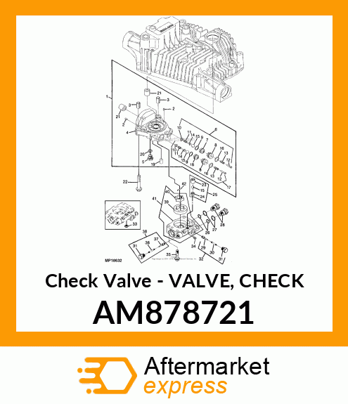 Valve Check AM878721