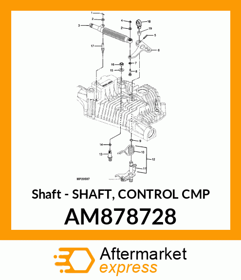 Shaft - SHAFT, CONTROL CMP AM878728